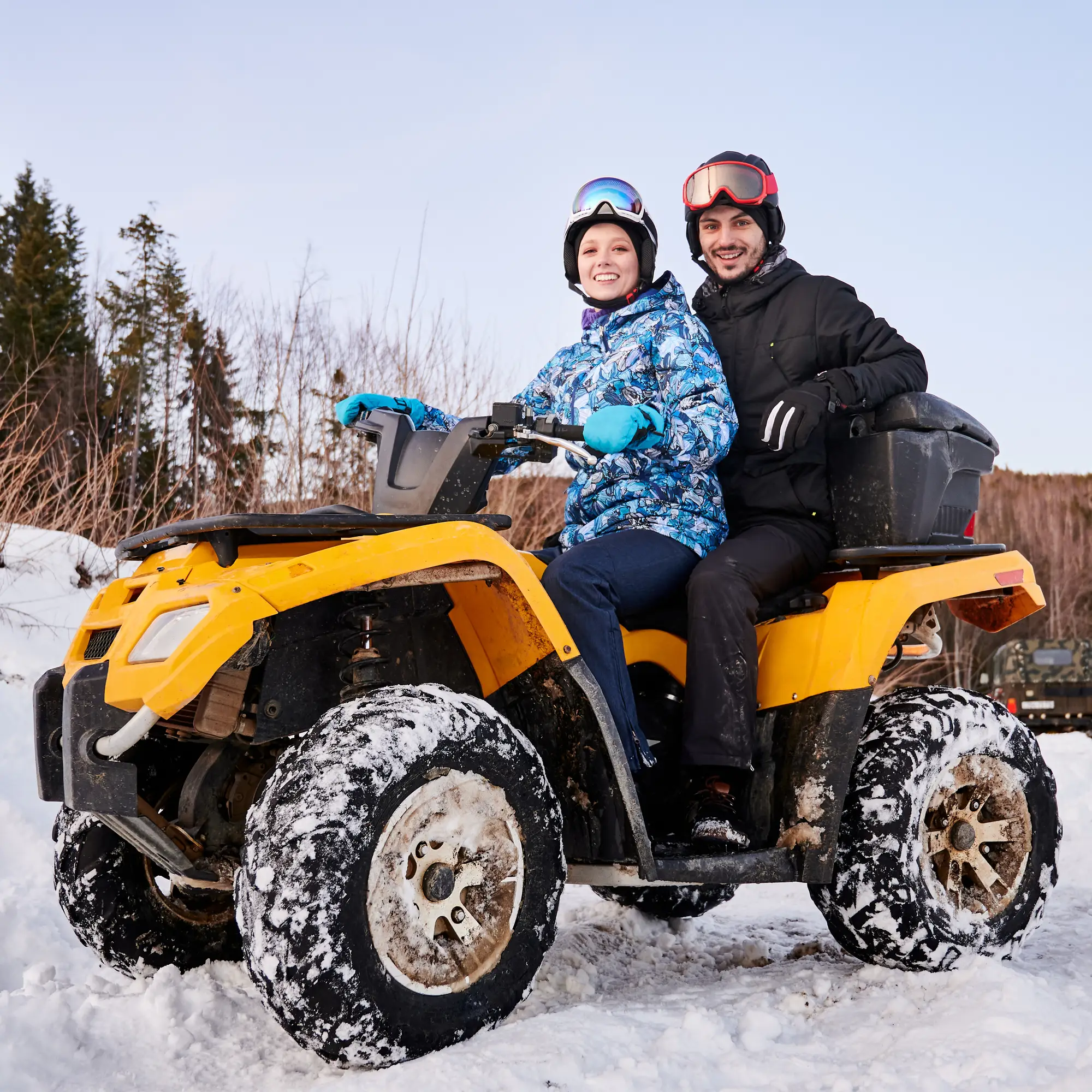 atv on snow