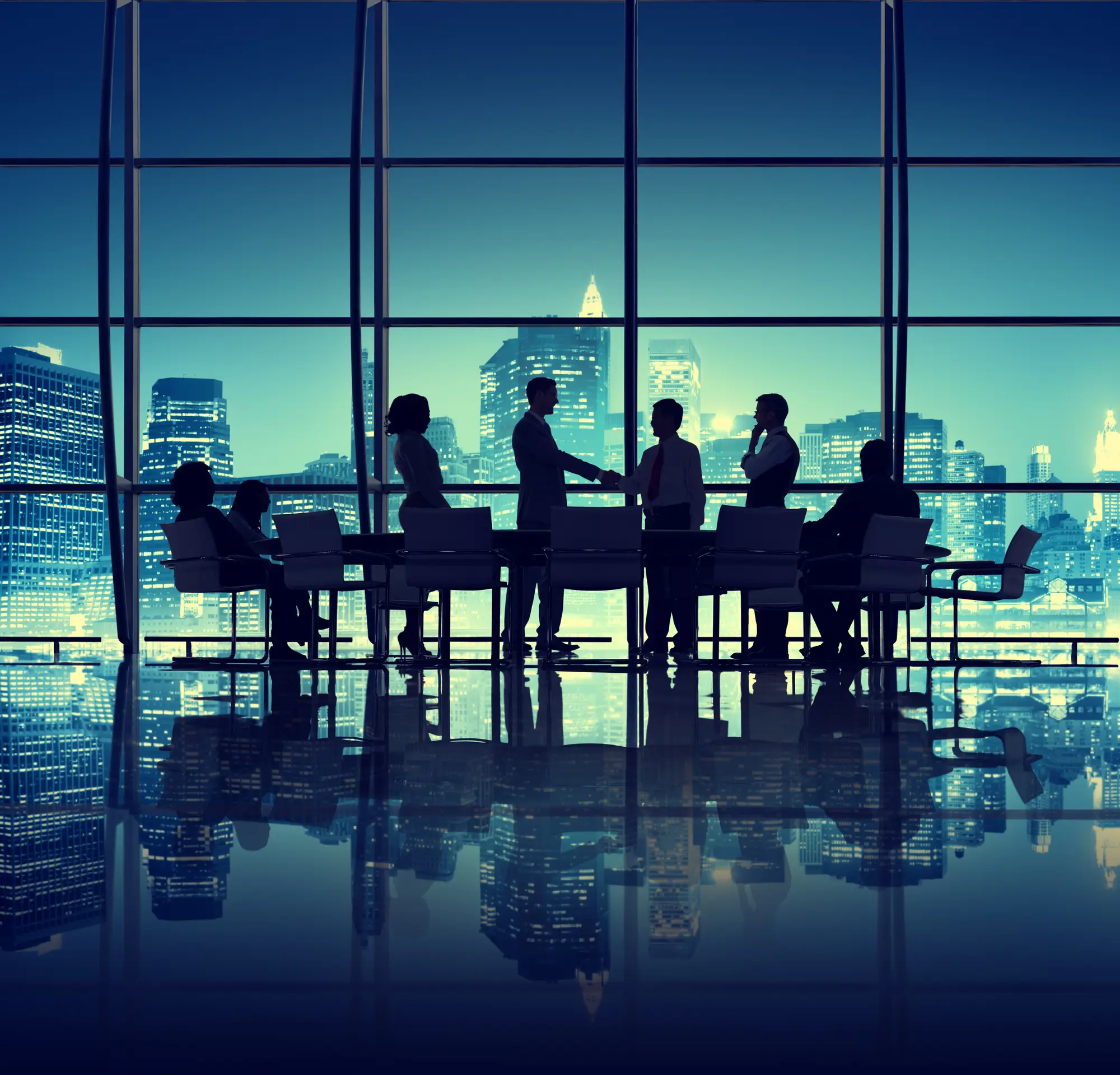 business meeting in office